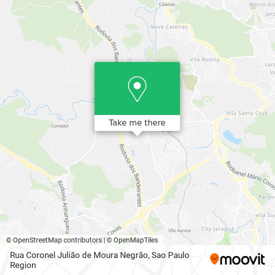 Mapa Rua Coronel Julião de Moura Negrão