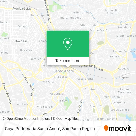 Goya Perfumaria Santo André map