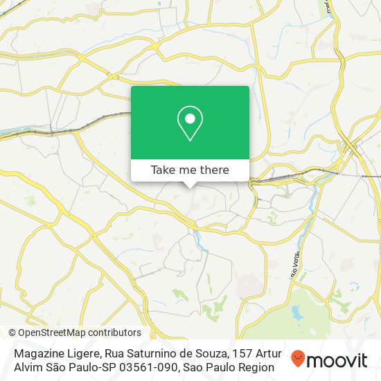 Magazine Ligere, Rua Saturnino de Souza, 157 Artur Alvim São Paulo-SP 03561-090 map