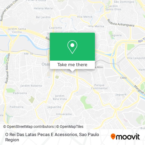 O Rei Das Latas Pecas E Acessorios map