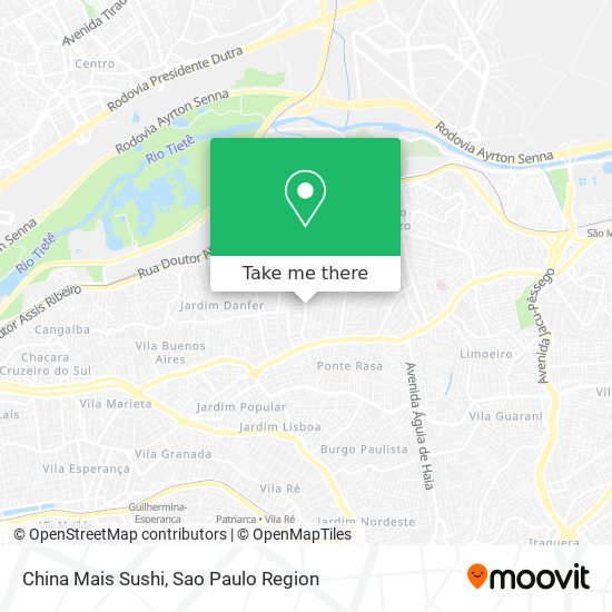 Mapa China Mais Sushi