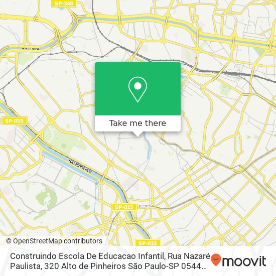 Construindo Escola De Educacao Infantil, Rua Nazaré Paulista, 320 Alto de Pinheiros São Paulo-SP 05448-000 map