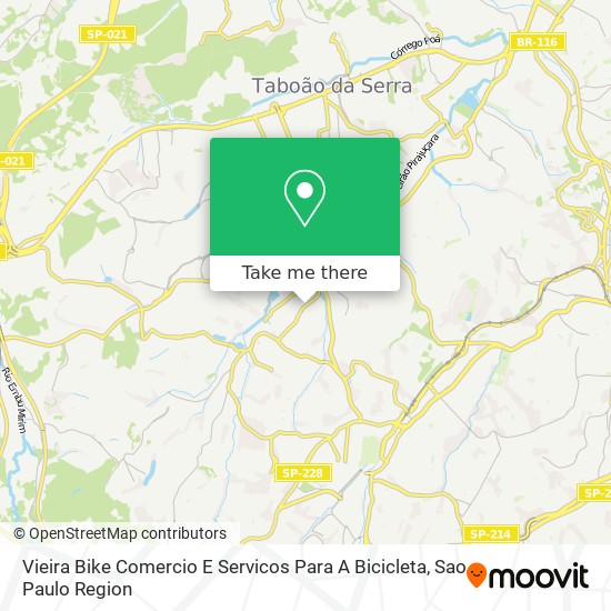 Mapa Vieira Bike Comercio E Servicos Para A Bicicleta