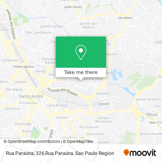 Mapa Rua Paraúna, 326,Rua Paraúna