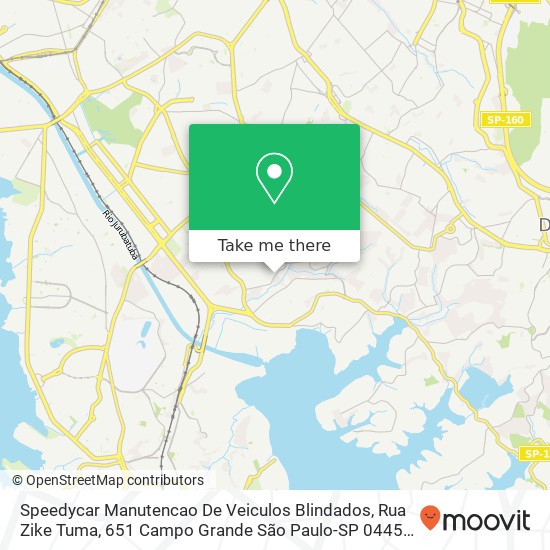 Speedycar Manutencao De Veiculos Blindados, Rua Zike Tuma, 651 Campo Grande São Paulo-SP 04458-000 map