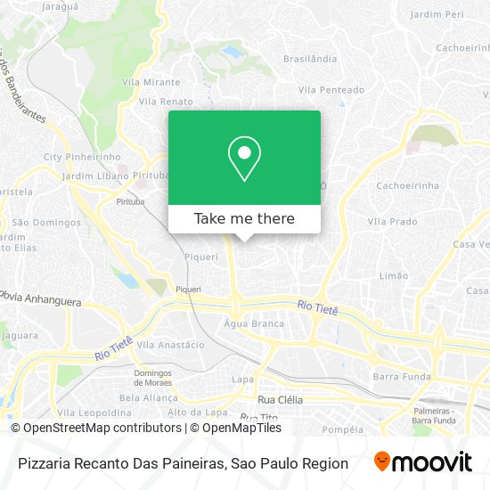 Pizzaria Recanto Das Paineiras map