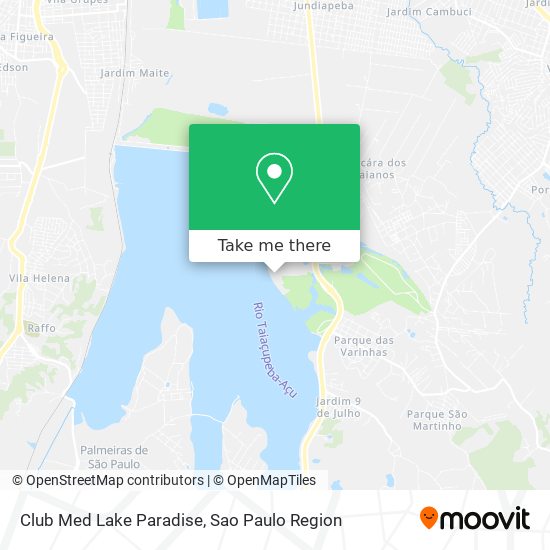 Club Med Lake Paradise map