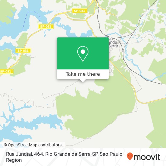 Mapa Rua Jundiaí, 464, Rio Grande da Serra-SP