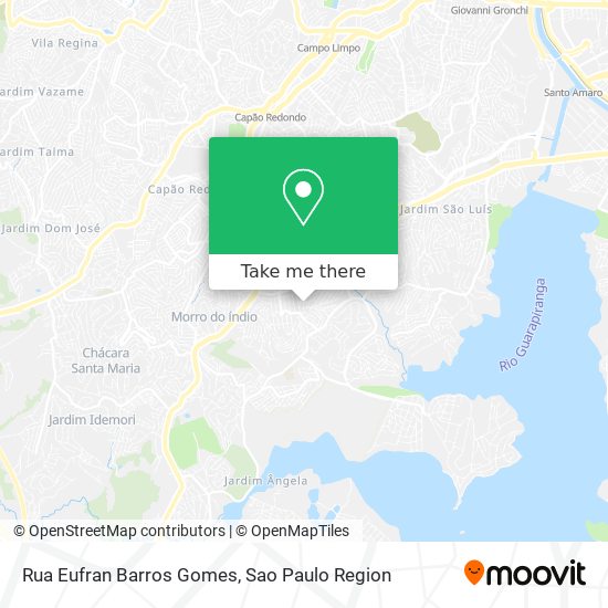 Mapa Rua Eufran Barros Gomes