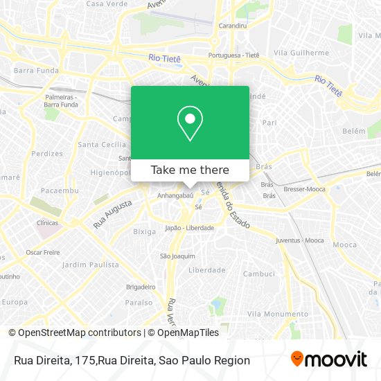 Mapa Rua Direita, 175,Rua Direita