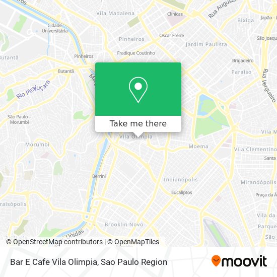 Bar E Cafe Vila Olimpia map