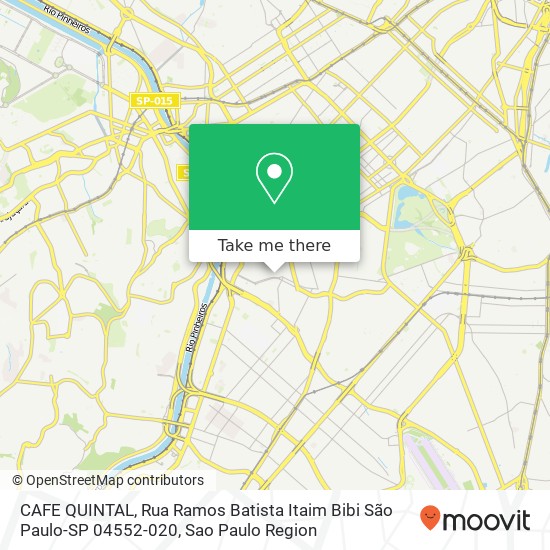 Mapa CAFE QUINTAL, Rua Ramos Batista Itaim Bibi São Paulo-SP 04552-020