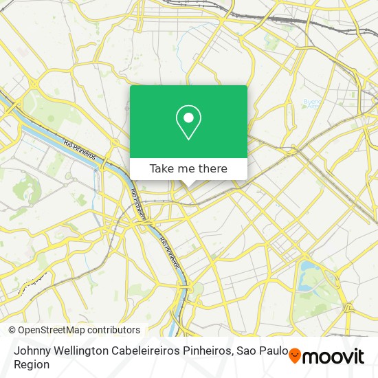 Johnny Wellington Cabeleireiros Pinheiros map