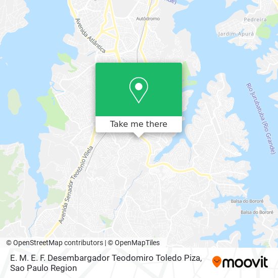 E. M. E. F. Desembargador Teodomiro Toledo Piza map