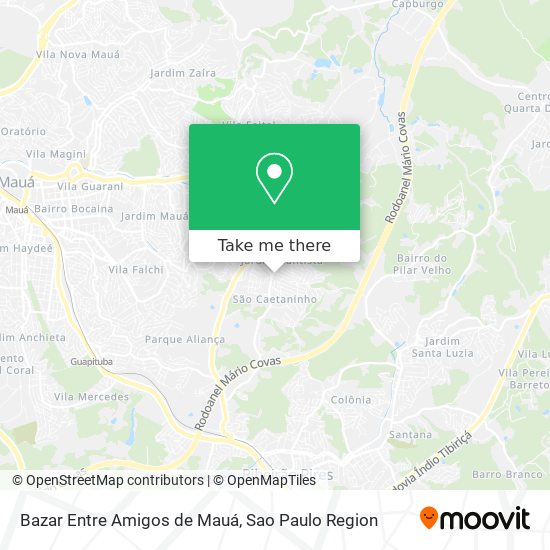 Bazar Entre Amigos de Mauá map