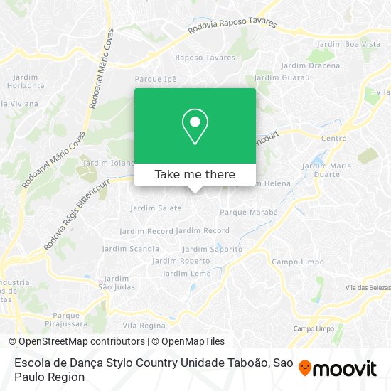 Escola de Dança Stylo Country Unidade Taboão map