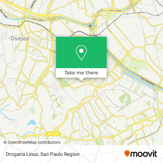 Drogaria Linus map