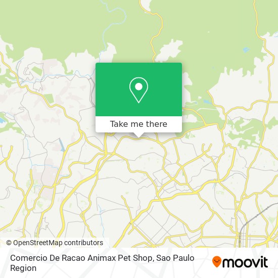 Mapa Comercio De Racao Animax Pet Shop