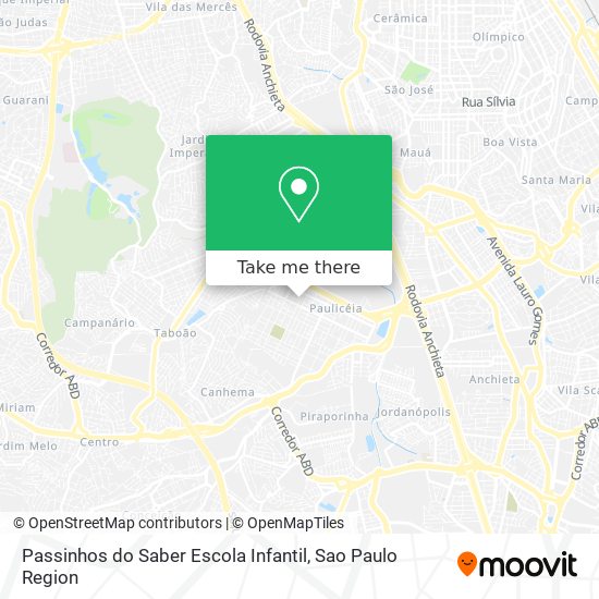 Passinhos do Saber Escola Infantil map