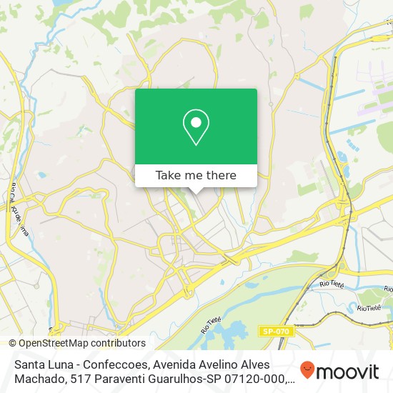 Santa Luna - Confeccoes, Avenida Avelino Alves Machado, 517 Paraventi Guarulhos-SP 07120-000 map