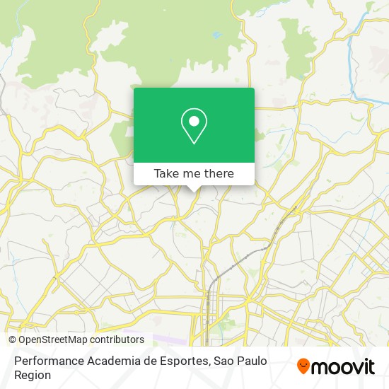 Performance Academia de Esportes map