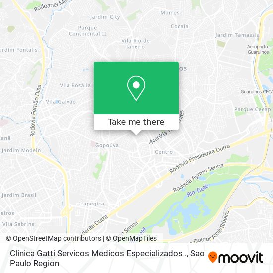 Clinica Gatti Servicos Medicos Especializados . map