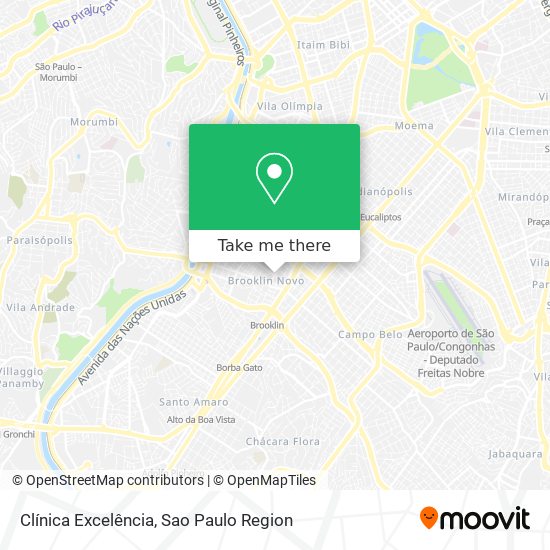 Clínica Excelência map