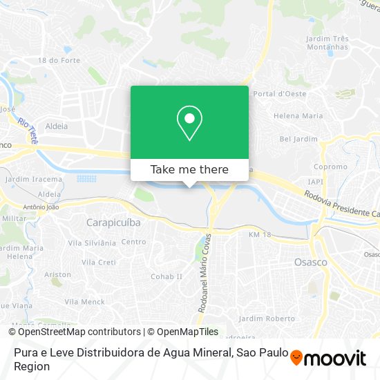 Pura e Leve Distribuidora de Agua Mineral map
