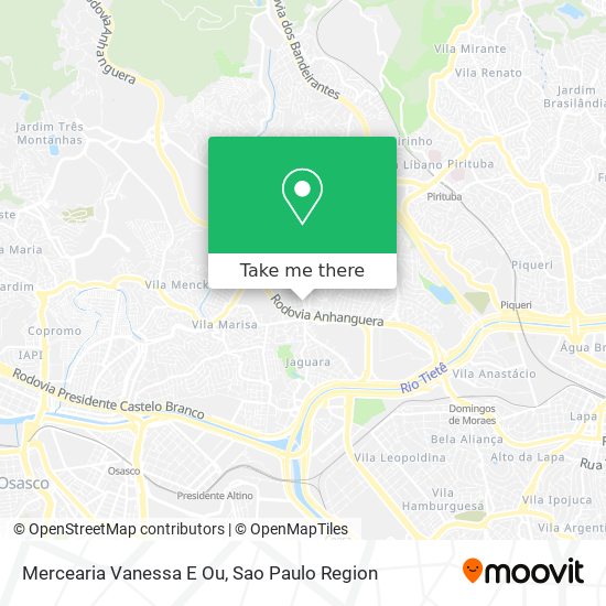 Mapa Mercearia Vanessa E Ou