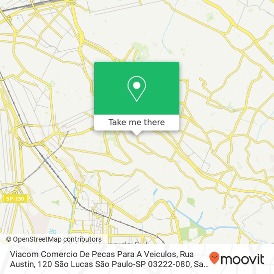 Viacom Comercio De Pecas Para A Veiculos, Rua Austin, 120 São Lucas São Paulo-SP 03222-080 map