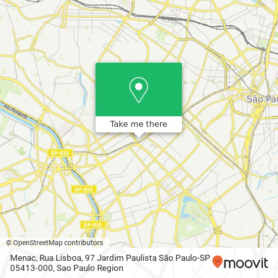 Mapa Menac, Rua Lisboa, 97 Jardim Paulista São Paulo-SP 05413-000