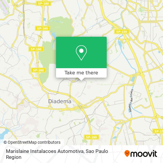 Mapa Marislaine Instalacoes Automotiva