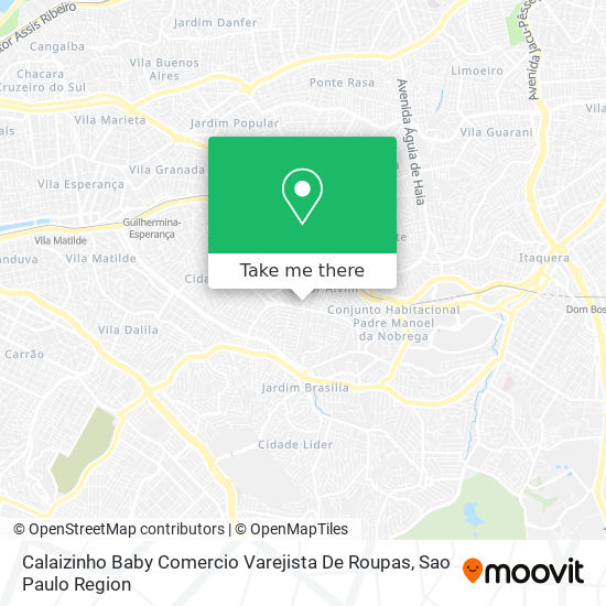 Calaizinho Baby Comercio Varejista De Roupas map