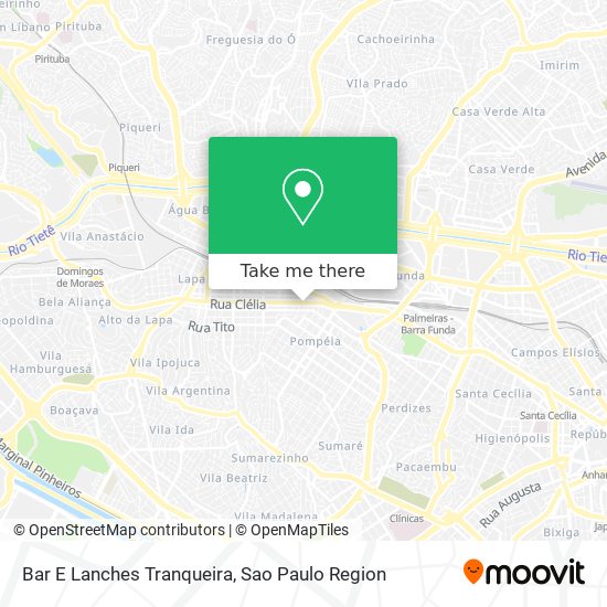 Bar E Lanches Tranqueira map