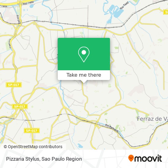 Pizzaria Stylus map