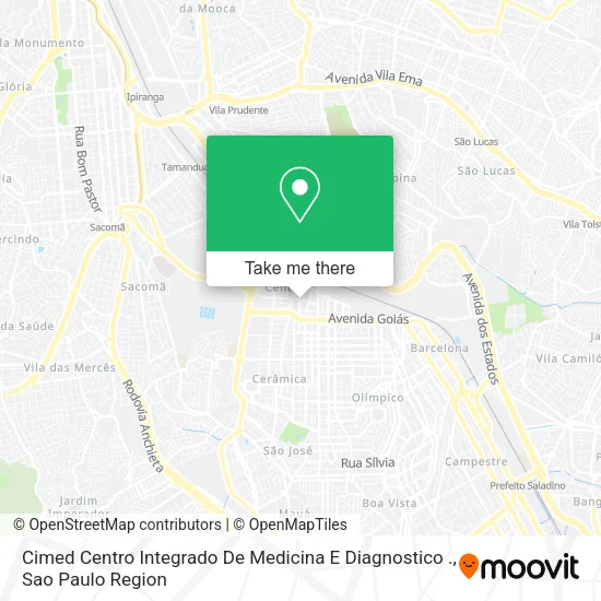 Cimed Centro Integrado De Medicina E Diagnostico . map