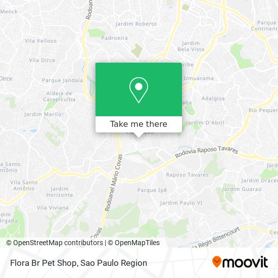 Mapa Flora Br Pet Shop