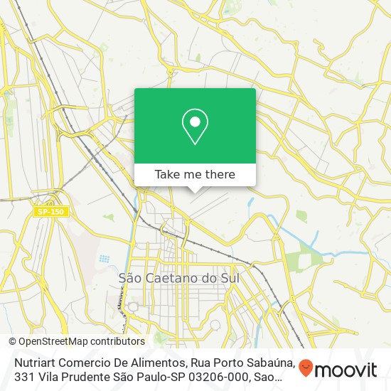 Nutriart Comercio De Alimentos, Rua Porto Sabaúna, 331 Vila Prudente São Paulo-SP 03206-000 map