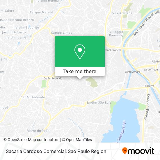 Sacaria Cardoso Comercial map