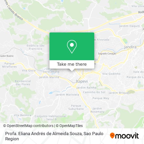 Profa. Eliana Andrés de Almeida Souza map
