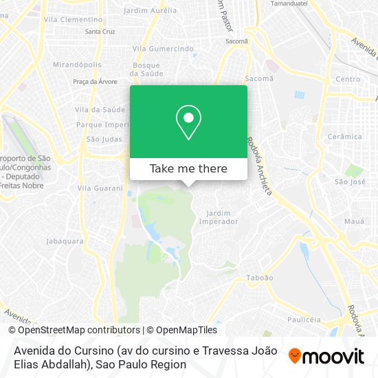 Avenida do Cursino (av do cursino e Travessa João Elias Abdallah) map