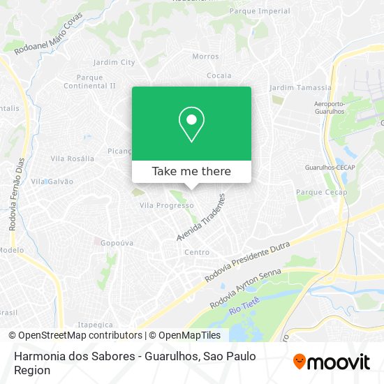 Mapa Harmonia dos Sabores - Guarulhos