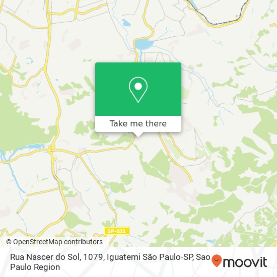 Rua Nascer do Sol, 1079, Iguatemi São Paulo-SP map