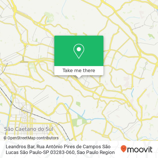 Leandros Bar, Rua Antônio Pires de Campos São Lucas São Paulo-SP 03283-060 map