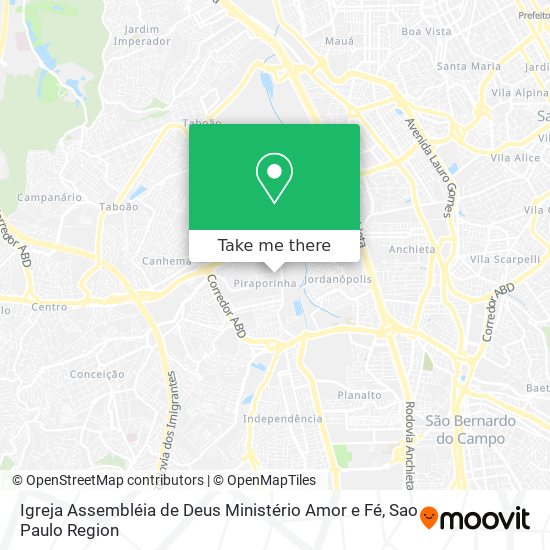 Igreja Assembléia de Deus Ministério Amor e Fé map