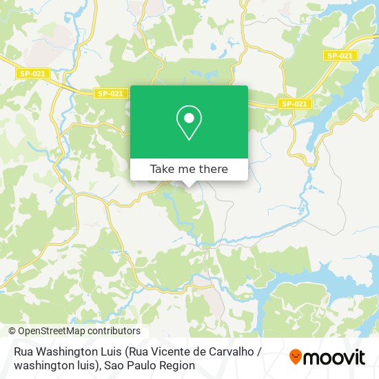 Rua Washington Luis (Rua Vicente de Carvalho / washington luis) map