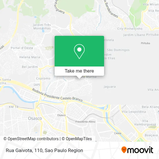 Rua Gaivota, 110 map