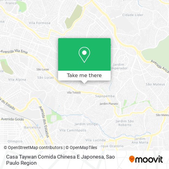 Mapa Casa Taywan Comida Chinesa E Japonesa