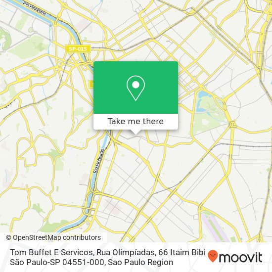 Tom Buffet E Servicos, Rua Olimpíadas, 66 Itaim Bibi São Paulo-SP 04551-000 map