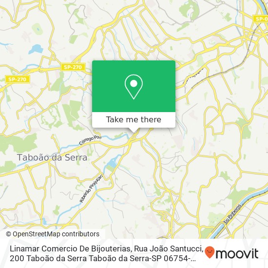 Linamar Comercio De Bijouterias, Rua João Santucci, 200 Taboão da Serra Taboão da Serra-SP 06754-090 map